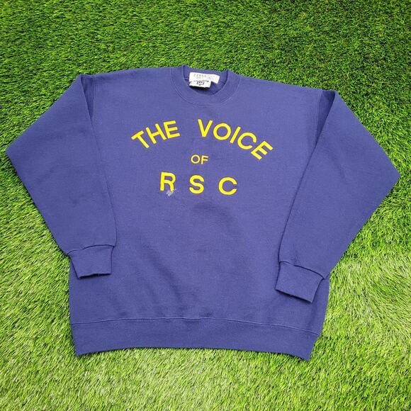 Vintage 90s The-Voice of RSC Sweatshirt M/L 22x24 Cropped - Picture 1 of 15